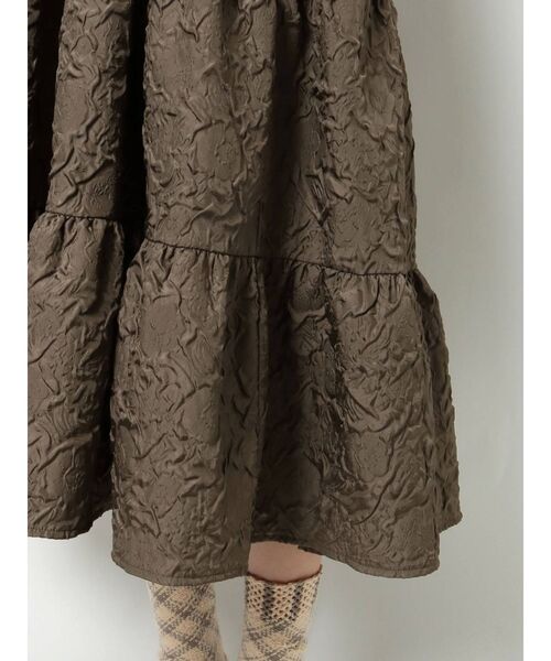 merry jenny（メリージェニー）の「rumpleティアードキャミワンピース（ワンピース・レディース・ブラック/ブラウン/ベージュ・FREE）」の5枚目の写真