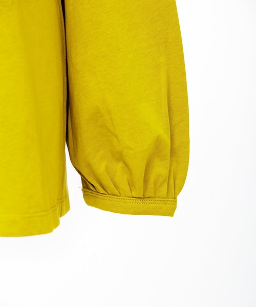 AS KNOW AS de base(アズノゥアズドゥバズ)の「タックde前後プルオーバー(Tシャツ/カットソー・レディース・ブラック/ダークグリーン/イエロー/グレイッシュベージュ・FREE)」の13枚目の写真