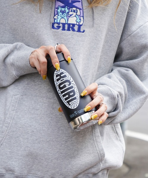 X-girl（エックスガール）の「X-girl × KLEAN KANTEEN CHECKER LOGO（グラス/マグカップ/タンブラー・レディース・ブラック/ブルー・ONE SIZE）」の2枚目の写真