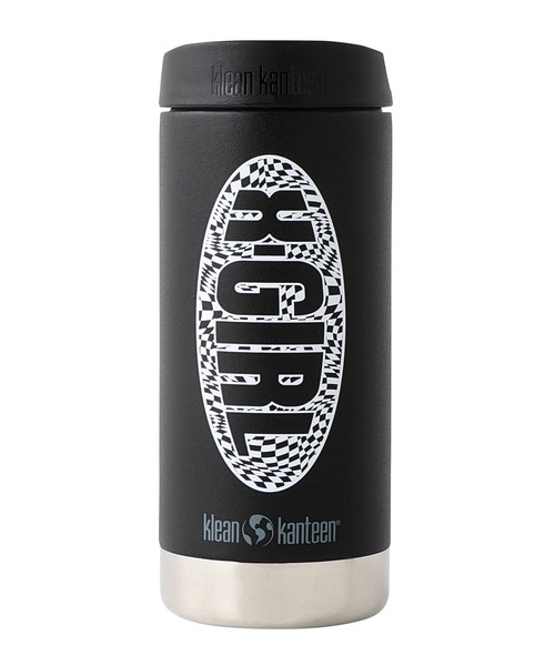 X-girl（エックスガール）の「X-girl × KLEAN KANTEEN CHECKER LOGO（グラス/マグカップ/タンブラー・レディース・ブラック/ブルー・ONE SIZE）」の9枚目の写真