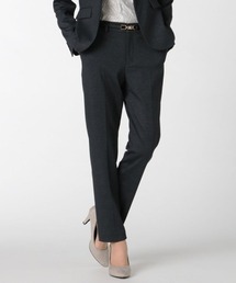 m.f.editorial | エムエフエディトリアルレディース/m.f.editorial：Women ポンチチェック柄 セットアップ テーパードパンツ （セットアップアイテムございます）(スーツパンツ)