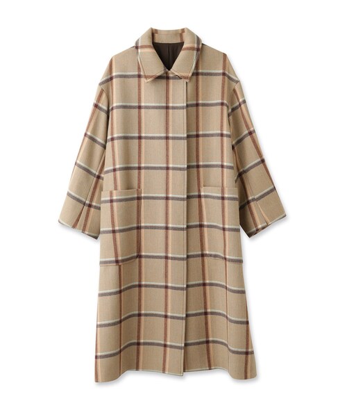 DRESSTERIOR（ドレステリア）の「◆【CLASSY.12月号掲載】ツイードチェックステンカラーコート（ステンカラーコート・レディース・ベージュ系その他2・38/36）」の10枚目の写真