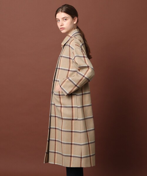 DRESSTERIOR（ドレステリア）の「◆【CLASSY.12月号掲載】ツイードチェックステンカラーコート（ステンカラーコート・レディース・ベージュ系その他2・38/36）」の14枚目の写真