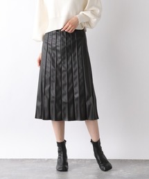 JEANASIS | ヴィーガンレザーピンタックプリーツスカート/237811(スカート)