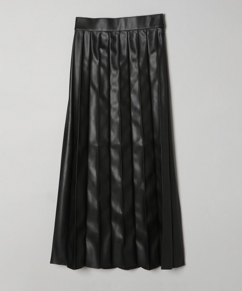JEANASIS（ジーナシス）の「ヴィーガンレザーピンタックプリーツスカート/237811（スカート・レディース・ブラック・SMALL/MEDIUM）」の6枚目の写真