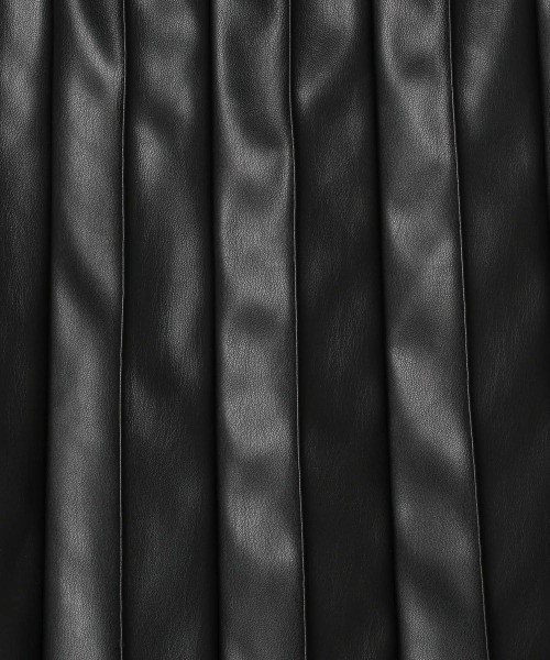 JEANASIS（ジーナシス）の「ヴィーガンレザーピンタックプリーツスカート/237811（スカート・レディース・ブラック・SMALL/MEDIUM）」の13枚目の写真