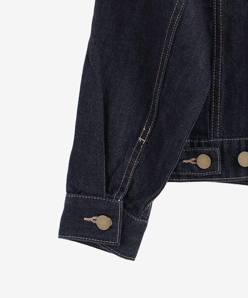 MAJESTIC LEGON(マジェスティックレゴン)の「クルーネックGジャン(デニムジャケット・レディース・ネイビー/アイボリー・SMALL/MEDIUM)」の19枚目の写真