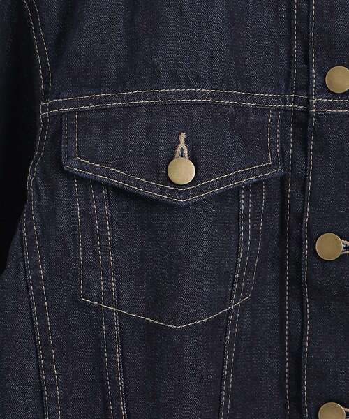 MAJESTIC LEGON(マジェスティックレゴン)の「クルーネックGジャン(デニムジャケット・レディース・ネイビー/アイボリー・SMALL/MEDIUM)」の20枚目の写真
