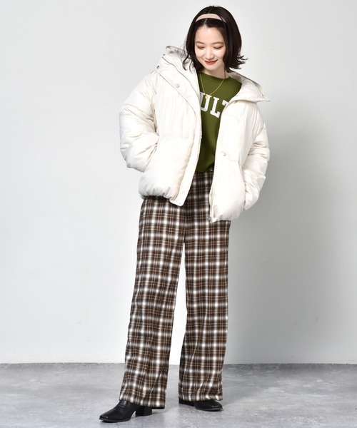 RETRO GIRL（レトロガール）の「ファイバーダウンブルゾン（ダウンジャケット/コート・レディース・ブラック/グリーン/アイボリー/ブルー・FREE）」の22枚目の写真