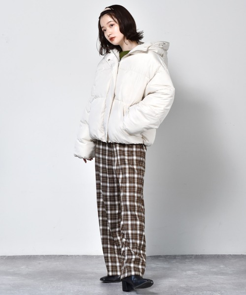 RETRO GIRL（レトロガール）の「ファイバーダウンブルゾン（ダウンジャケット/コート・レディース・ブラック/グリーン/アイボリー/ブルー・FREE）」の19枚目の写真