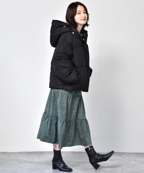 RETRO GIRL（レトロガール）の「ファイバーダウンブルゾン（ダウンジャケット/コート・レディース・ブラック/グリーン/アイボリー/ブルー・FREE）」の11枚目の写真