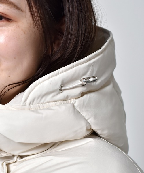 RETRO GIRL（レトロガール）の「ファイバーダウンブルゾン（ダウンジャケット/コート・レディース・ブラック/グリーン/アイボリー/ブルー・FREE）」の9枚目の写真