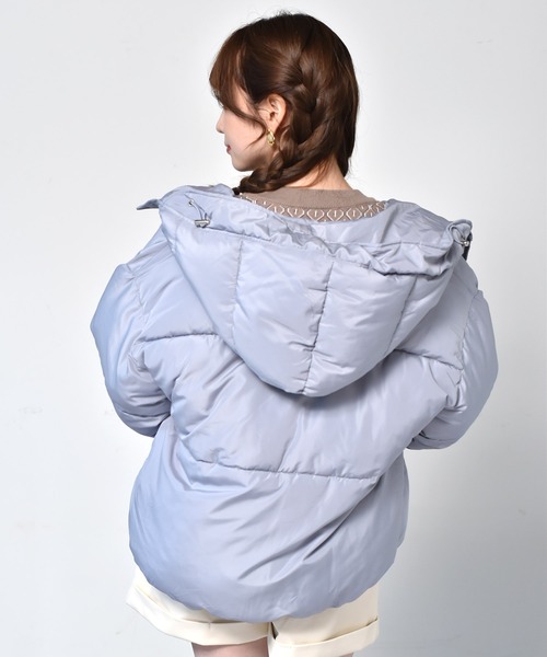 RETRO GIRL（レトロガール）の「ファイバーダウンブルゾン（ダウンジャケット/コート・レディース・ブラック/グリーン/アイボリー/ブルー・FREE）」の18枚目の写真