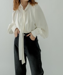 mystic | ボウタイギャザーブラウス(シャツ/ブラウス)