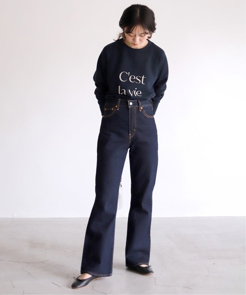 SLOBE IENA(スローブイエナ)の「【Levi’s/リーバイス】SLOBE別注MATH CLUB FLAREデニムパンツ◆【洗濯機洗い可】(デニムパンツ・レディース・ブルー/ネイビー・23/24.5/25.5/24/25/27/27.5cm/29cm)」の3枚目の写真