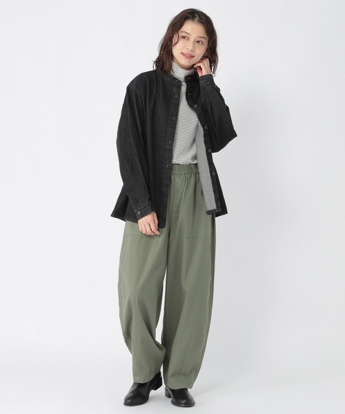 studio CLIP（スタディオクリップ）の「ジンジャータートルネックプルオーバー（Tシャツ/カットソー・レディース・オフホワイト/ブラック/その他1/その他2・LARGE/MEDIUM）」の6枚目の写真