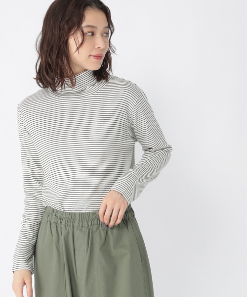 studio CLIP（スタディオクリップ）の「ジンジャータートルネックプルオーバー（Tシャツ/カットソー・レディース・オフホワイト/ブラック/その他1/その他2・LARGE/MEDIUM）」の10枚目の写真