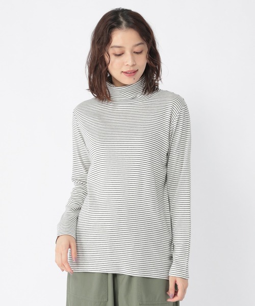 studio CLIP（スタディオクリップ）の「ジンジャータートルネックプルオーバー（Tシャツ/カットソー・レディース・オフホワイト/ブラック/その他1/その他2・LARGE/MEDIUM）」の11枚目の写真