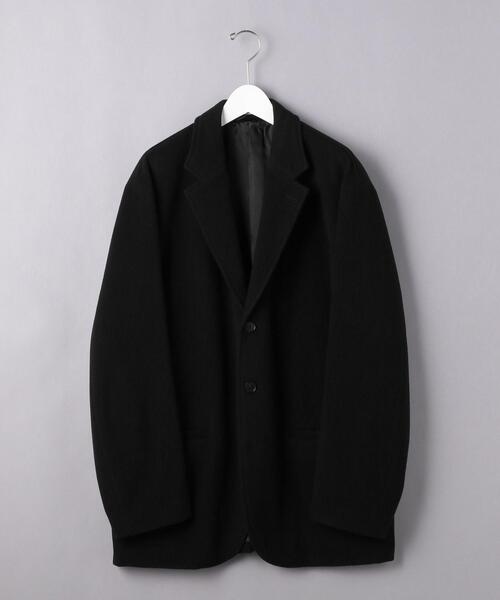 AURALEE（オーラリー）の「＜AURALEE（オーラリー）＞ モッサー オーバージャケット■■■（テーラードジャケット・メンズ・ブラック/ベージュ・5/3/4）」の2枚目の写真