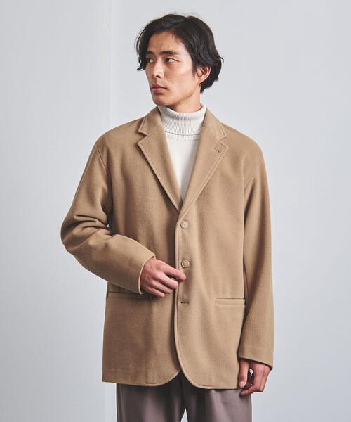 AURALEE（オーラリー）の「＜AURALEE（オーラリー）＞ モッサー オーバージャケット■■■（テーラードジャケット・メンズ・ブラック/ベージュ・5/3/4）」の3枚目の写真