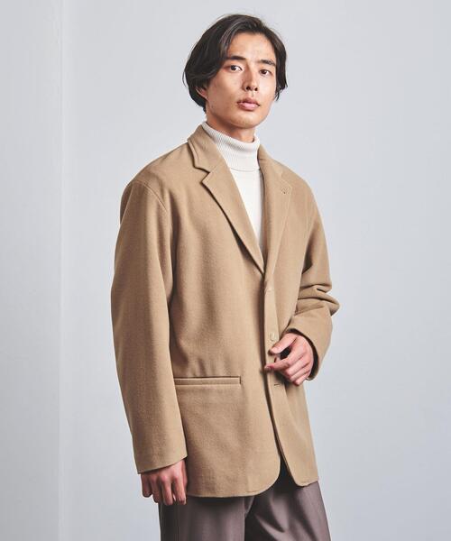 AURALEE（オーラリー）の「＜AURALEE（オーラリー）＞ モッサー オーバージャケット■■■（テーラードジャケット・メンズ・ブラック/ベージュ・5/3/4）」の4枚目の写真