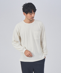 起毛 ワッフル 長袖 Tシャツ
