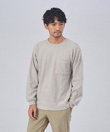起毛 ワッフル 長袖 Tシャツ