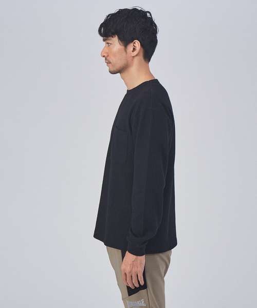 ABAHOUSE GRAY（アバハウスグレイ）の「起毛 ワッフル 長袖 Tシャツ（Tシャツ/カットソー・メンズ・ホワイト/ブラック/オレンジ/グレイッシュベージュ・46/48）」の17枚目の写真