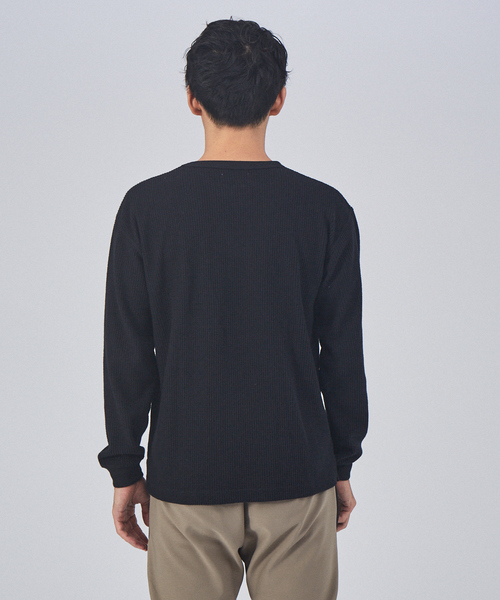 ABAHOUSE GRAY（アバハウスグレイ）の「起毛 ワッフル 長袖 Tシャツ（Tシャツ/カットソー・メンズ・ホワイト/ブラック/オレンジ/グレイッシュベージュ・46/48）」の18枚目の写真