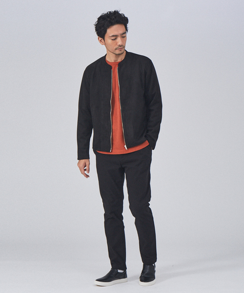 ABAHOUSE GRAY（アバハウスグレイ）の「起毛 ワッフル 長袖 Tシャツ（Tシャツ/カットソー・メンズ・ホワイト/ブラック/オレンジ/グレイッシュベージュ・46/48）」の7枚目の写真