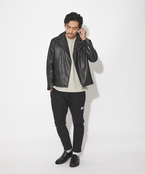 ABAHOUSE GRAY（アバハウスグレイ）の「起毛 ワッフル 長袖 Tシャツ（Tシャツ/カットソー・メンズ・ホワイト/ブラック/オレンジ/グレイッシュベージュ・46/48）」の6枚目の写真