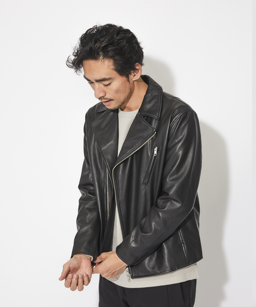 ABAHOUSE GRAY（アバハウスグレイ）の「起毛 ワッフル 長袖 Tシャツ（Tシャツ/カットソー・メンズ・ホワイト/ブラック/オレンジ/グレイッシュベージュ・46/48）」の5枚目の写真