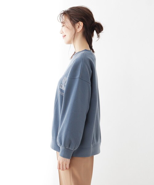 Cutie Blonde(キューティーブロンド)の「◆【S-L】切り替えリメイク風スウェットプルオーバー(スウェット・レディース・グレー系その他/サンドベージュ/ブルー・01/02/03)」の5枚目の写真