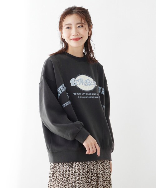 Cutie Blonde(キューティーブロンド)の「◆【S-L】切り替えリメイク風スウェットプルオーバー(スウェット・レディース・グレー系その他/サンドベージュ/ブルー・01/02/03)」の16枚目の写真