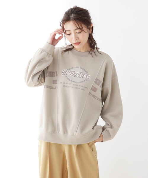 Cutie Blonde(キューティーブロンド)の「◆【S-L】切り替えリメイク風スウェットプルオーバー(スウェット・レディース・グレー系その他/サンドベージュ/ブルー・01/02/03)」の15枚目の写真