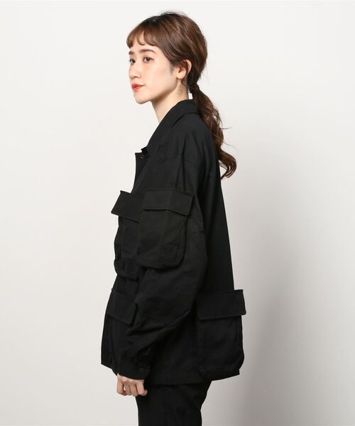 bal（バル）の「【2022春夏】DETACHABLE POCKET FIELD JACKET（カバーオール・レディース・ブラック/サンドベージュ・MEDIUM/LARGE/X-LARGE）」の5枚目の写真