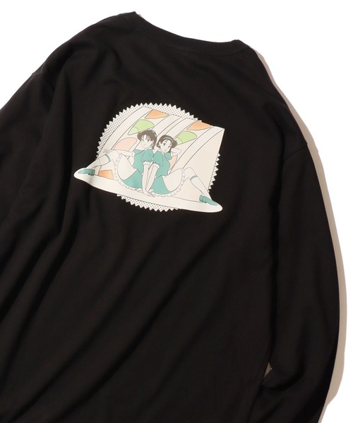 FRUIT OF THE LOOM(フルーツオブザルーム)の「【ROOPTOKYO限定】FRUIT OF THE LOOM/フルーツオブザルーム×火曜び 描き下ろしイラスト ロンT(Tシャツ/カットソー・レディース・グレー/ブラック/ホワイト・XL/L/M)」の14枚目の写真
