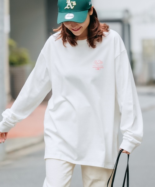 FRUIT OF THE LOOM(フルーツオブザルーム)の「【ROOPTOKYO限定】FRUIT OF THE LOOM/フルーツオブザルーム×火曜び 描き下ろしイラスト ロンT(Tシャツ/カットソー・レディース・グレー/ブラック/ホワイト・XL/L/M)」の17枚目の写真