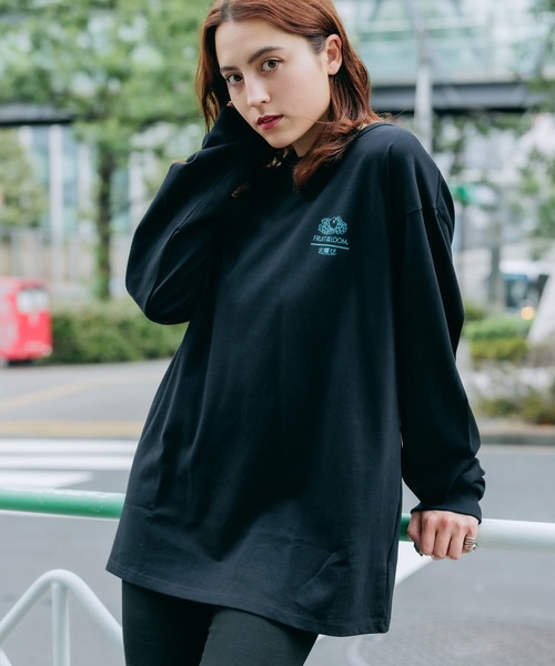 FRUIT OF THE LOOM(フルーツオブザルーム)の「【ROOPTOKYO限定】FRUIT OF THE LOOM/フルーツオブザルーム×火曜び 描き下ろしイラスト ロンT(Tシャツ/カットソー・レディース・グレー/ブラック/ホワイト・XL/L/M)」の22枚目の写真