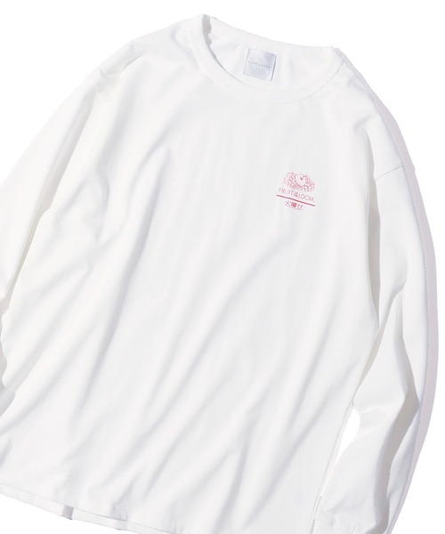 FRUIT OF THE LOOM(フルーツオブザルーム)の「【ROOPTOKYO限定】FRUIT OF THE LOOM/フルーツオブザルーム×火曜び 描き下ろしイラスト ロンT(Tシャツ/カットソー・レディース・グレー/ブラック/ホワイト・XL/L/M)」の10枚目の写真