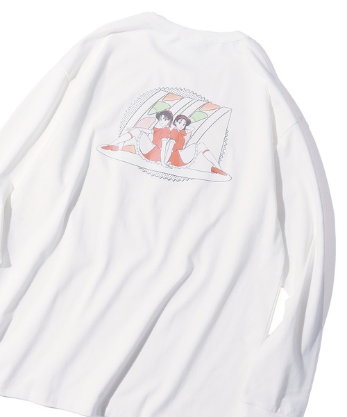 FRUIT OF THE LOOM(フルーツオブザルーム)の「【ROOPTOKYO限定】FRUIT OF THE LOOM/フルーツオブザルーム×火曜び 描き下ろしイラスト ロンT(Tシャツ/カットソー・レディース・グレー/ブラック/ホワイト・XL/L/M)」の12枚目の写真