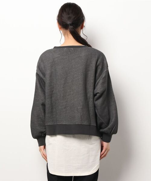 Samansa Mos2（サマンサ モスモス）の「ヘリンボーン裏毛Tシャツセット（Tシャツ/カットソー・レディース・ベージュ/グレー/チャコール・ﾌﾘ-）」の5枚目の写真