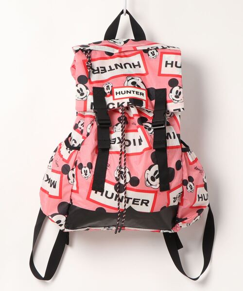 セール】【Hunter×Disney】Mickey Mouse Print Ripstop Packable