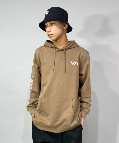 RVCA（ルーカ）の「【ZOZOTOWN限定アイテム】RVCA/ルーカ ビッグシルエット バックプリントパーカー BB042-046（パーカー・メンズ・ホワイト/ブラック/グリーン・S/M/L）」の21枚目の写真