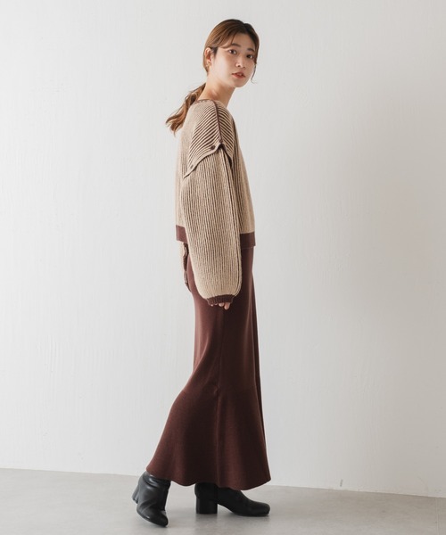 Kastane（カスタネ）の「【SETアイテム】マルチウェイストライプニット