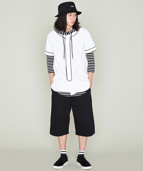 WEGO（ウィゴー）の「WEGO/ワイドショーツ（その他パンツ・メンズ・ブラック/ネイビー・FREE）」の13枚目の写真