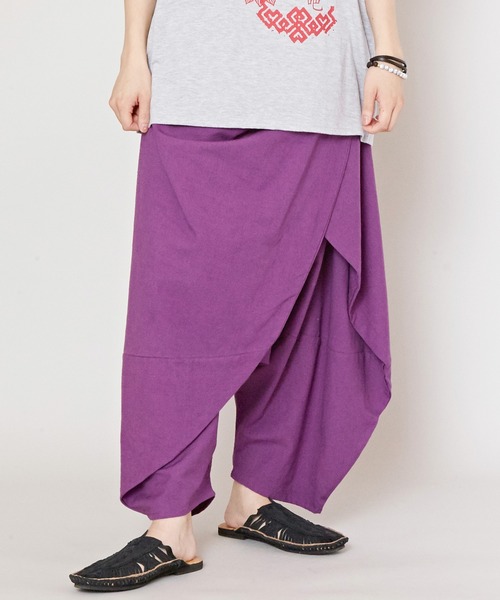 チャイハネ(チャイハネ)の「【チャイハネ】パミナスMEN'S変形ラップワイドパンツ(その他パンツ・メンズ・ブラック/ブラウン/ブルー/グリーン/パープル/ベージュ/オフホワイト/マスタード・FREE)」の7枚目の写真