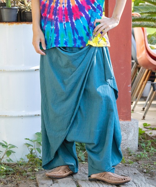 チャイハネ(チャイハネ)の「【チャイハネ】パミナスMEN'S変形ラップワイドパンツ(その他パンツ・メンズ・ブラック/ブラウン/ブルー/グリーン/パープル/ベージュ/オフホワイト/マスタード・FREE)」の6枚目の写真