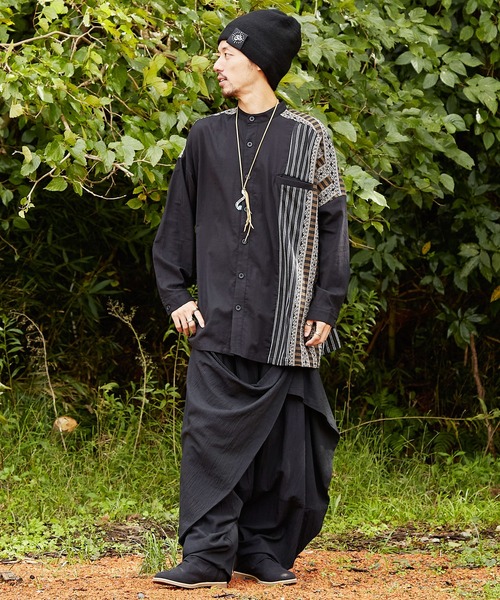 チャイハネ(チャイハネ)の「【チャイハネ】パミナスMEN'S変形ラップワイドパンツ(その他パンツ・メンズ・ブラック/ブラウン/ブルー/グリーン/パープル/ベージュ/オフホワイト/マスタード・FREE)」の10枚目の写真