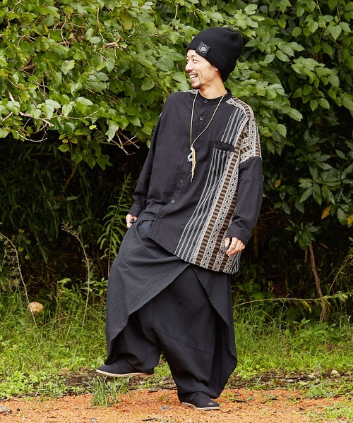 チャイハネ(チャイハネ)の「【チャイハネ】パミナスMEN'S変形ラップワイドパンツ(その他パンツ・メンズ・ブラック/ブラウン/ブルー/グリーン/パープル/ベージュ/オフホワイト/マスタード・FREE)」の13枚目の写真